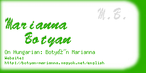 marianna botyan business card